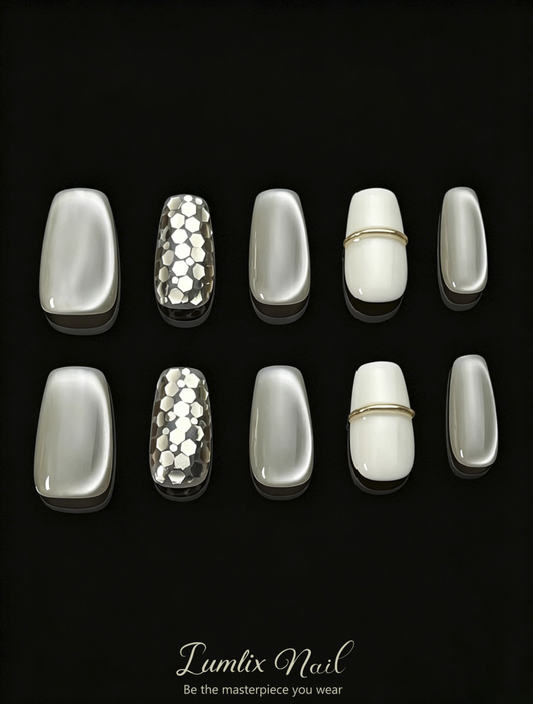 Platinum Mirage | LUMlix Haute Nail