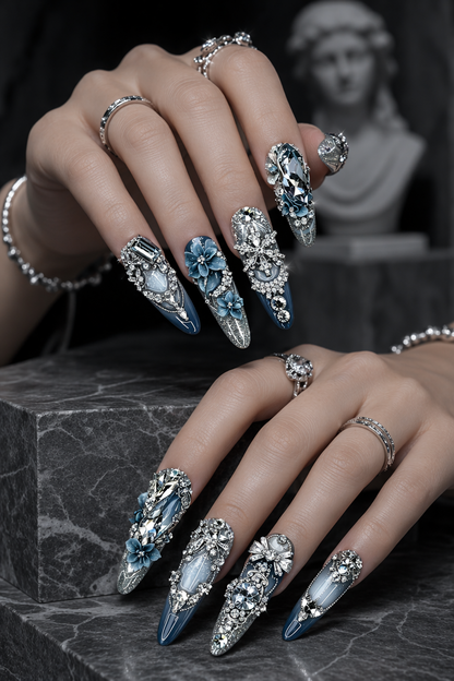 Sapphire Nocturne | LUMlix Haute Nail