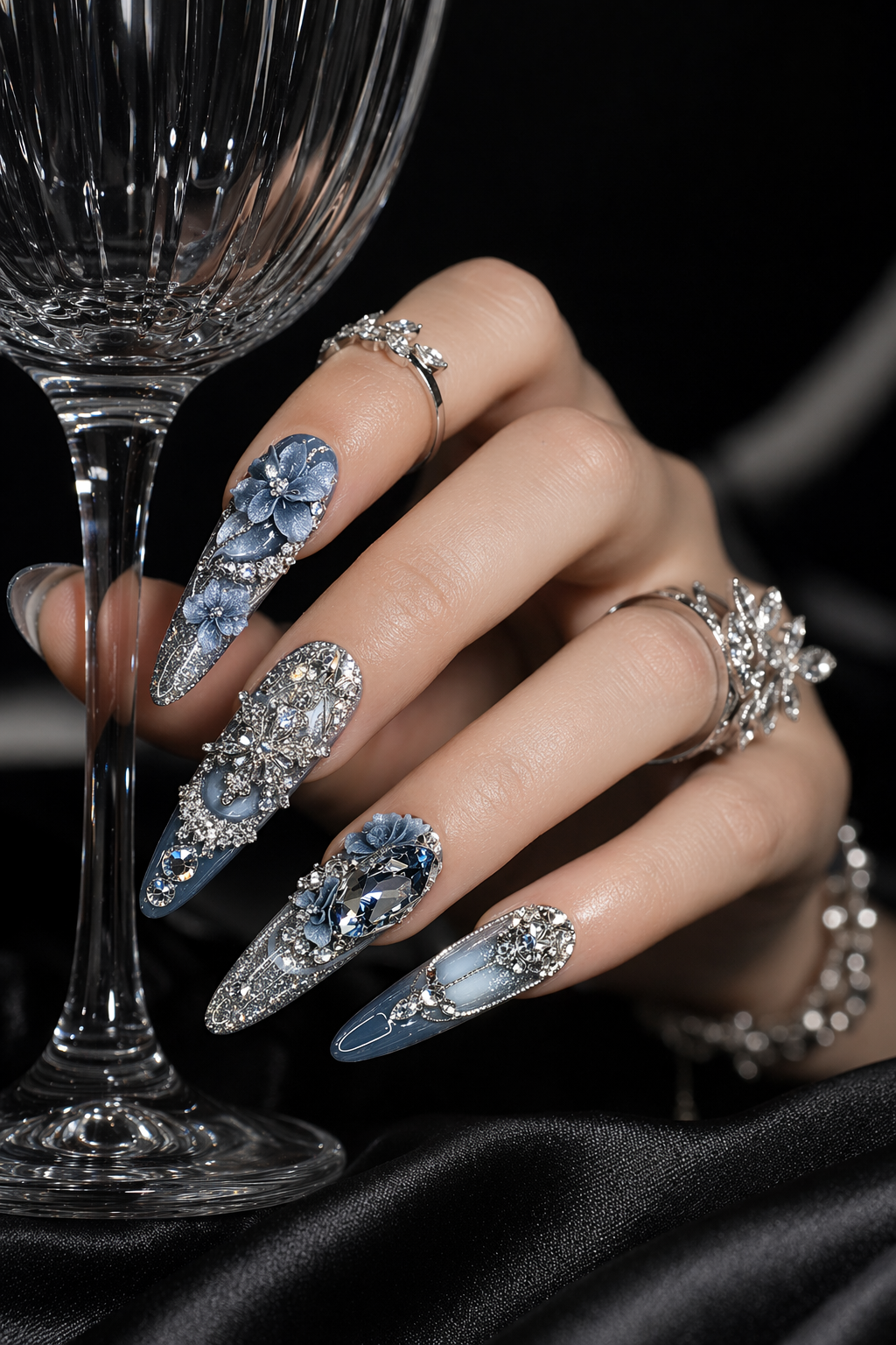 Sapphire Nocturne | LUMlix Haute Nail