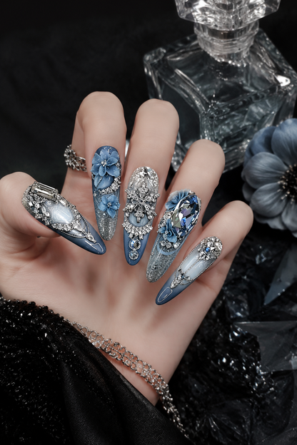 Sapphire Nocturne | LUMlix Haute Nail