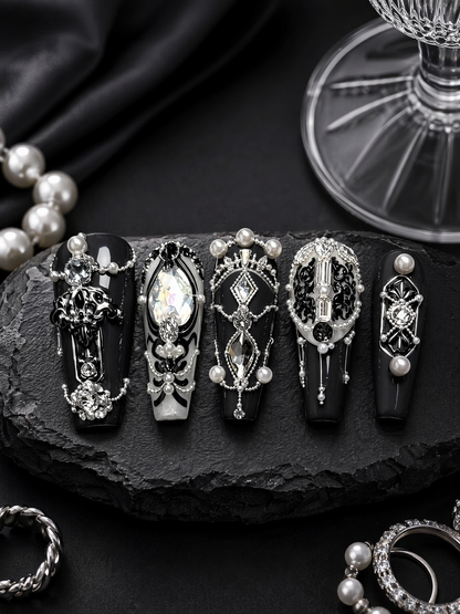 Obsidian Baroque | LUMlix Haute Nail