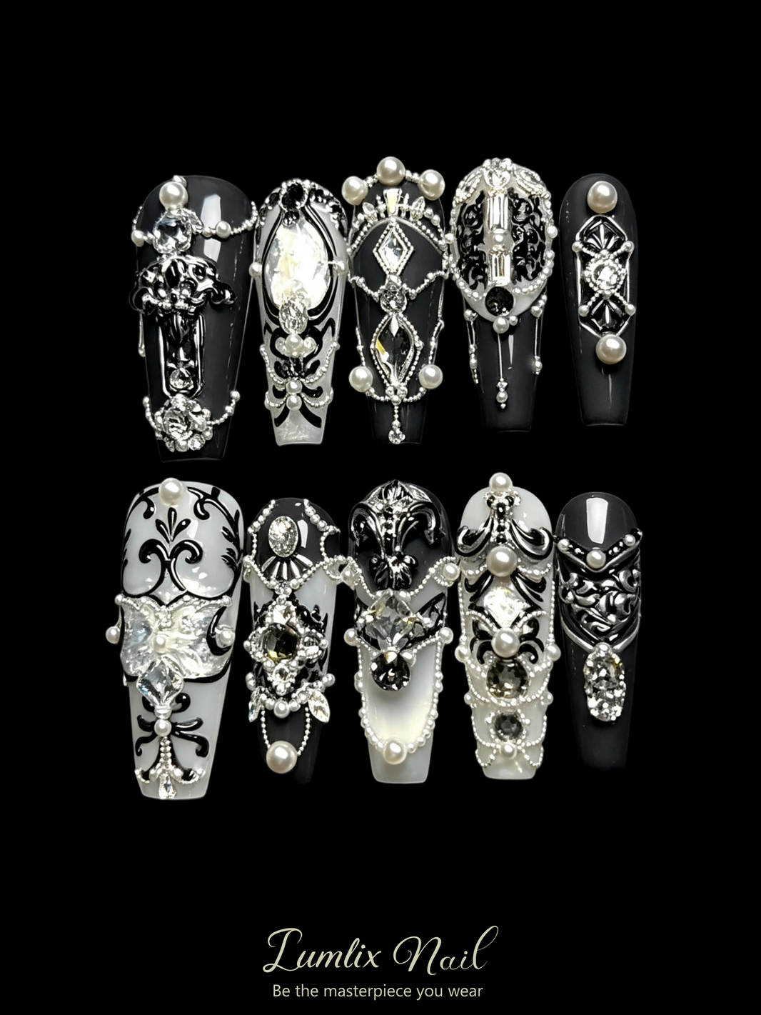 Obsidian Baroque | LUMlix Haute Nail
