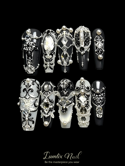 Obsidian Baroque | LUMlix Haute Nail