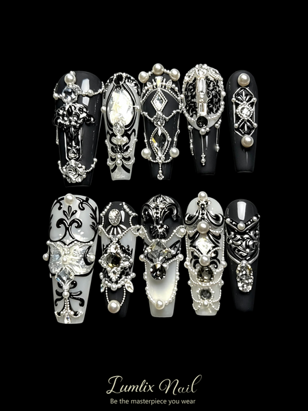 Obsidian Baroque | LUMlix Haute Nail