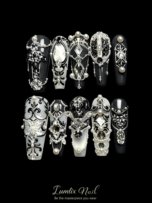 Obsidian Baroque | LUMlix Haute Nail
