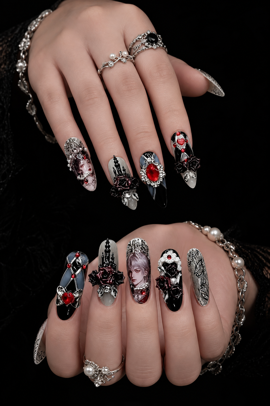 Obsidian Crown Elegy| LUMlix Haute Nail