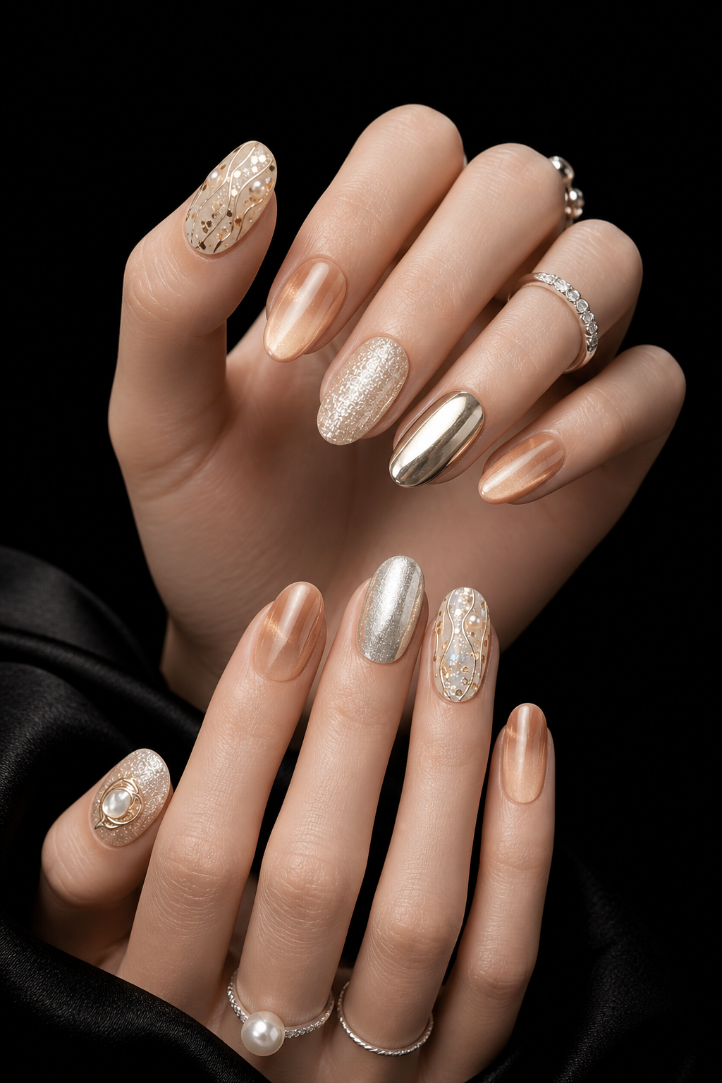 Lumière d'Or Éternelle   | LUMlix Haute Nail