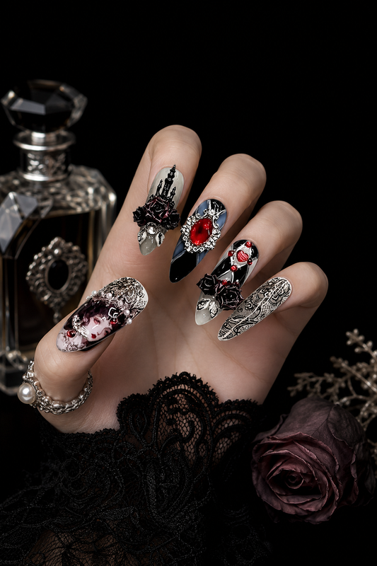 Obsidian Crown Elegy| LUMlix Haute Nail