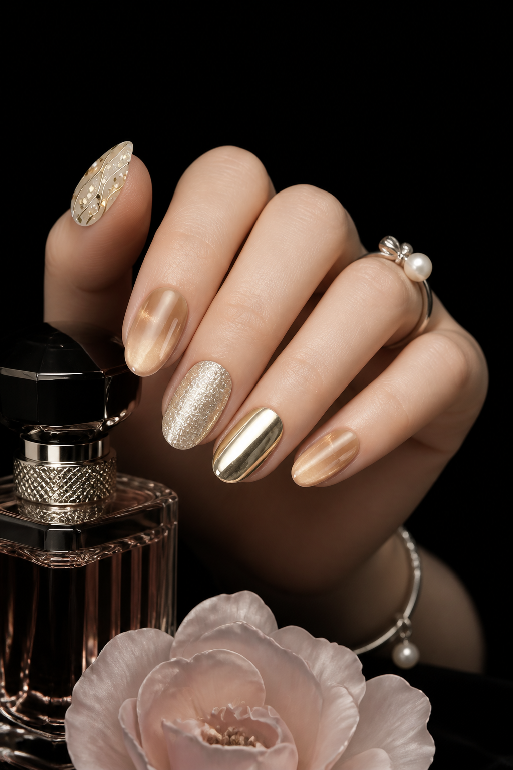 Lumière d'Or Éternelle   | LUMlix Haute Nail