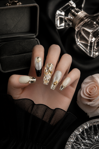 Gilded Opulence Reverie | LUMlix Haute Nail