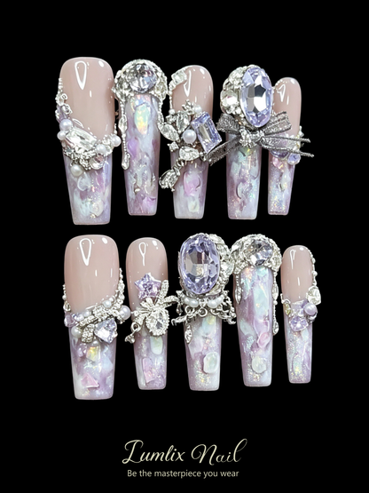 Celestial Amethyst Reverie | LUMlix Haute Nail