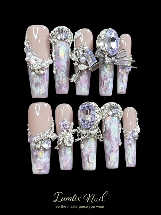 Celestial Amethyst Reverie | LUMlix Haute Nail