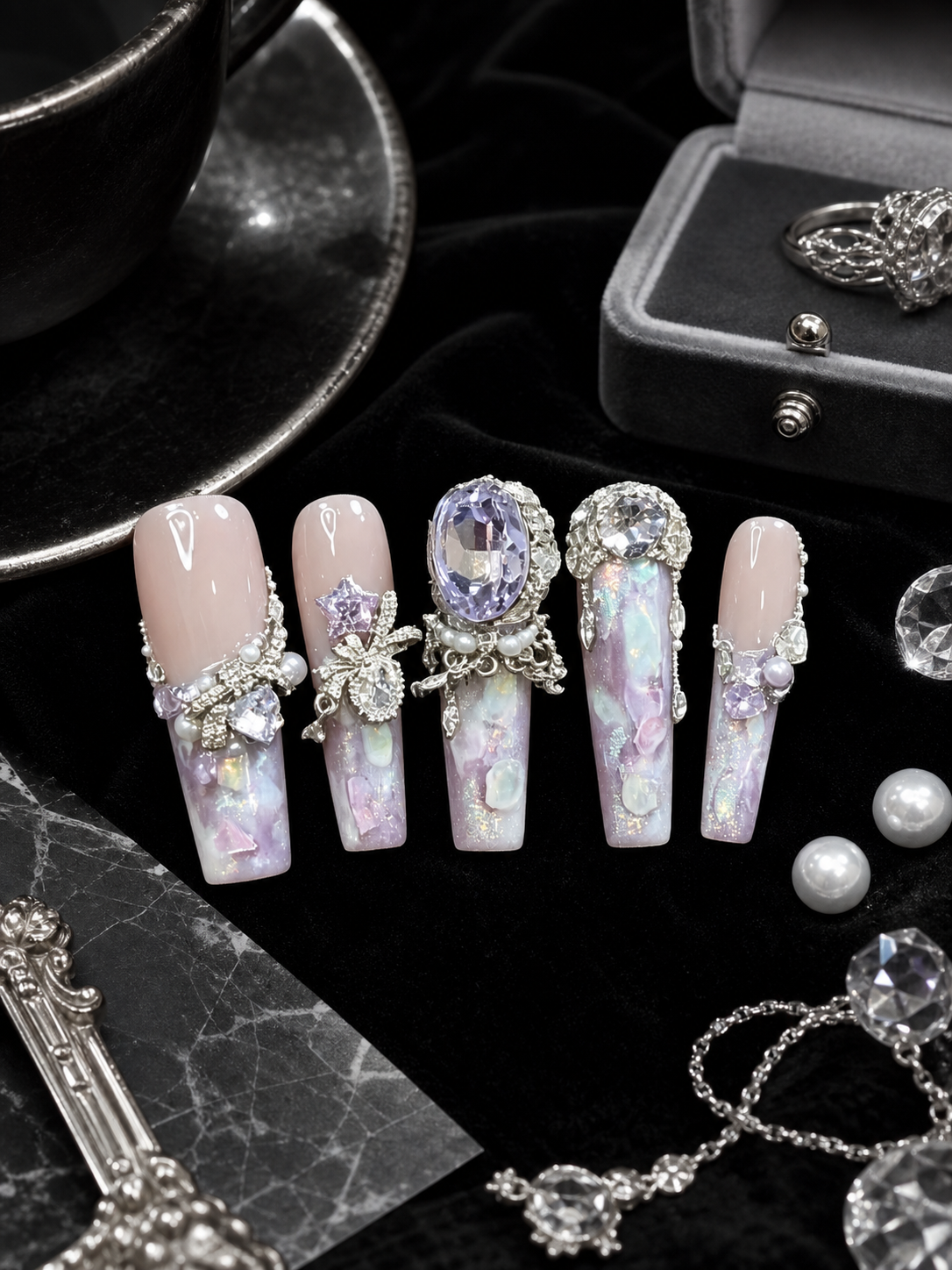 Celestial Amethyst Reverie | LUMlix Haute Nail