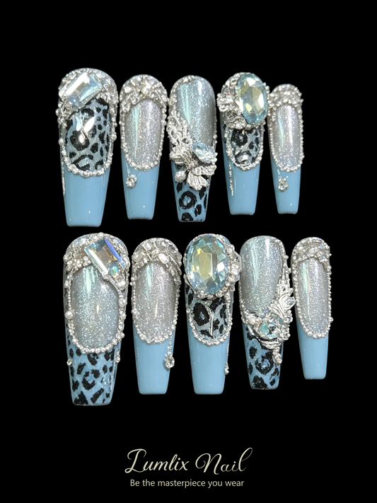 Azure Noir Opulence | LUMlix Haute Nail