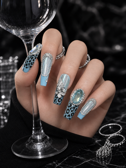 Azure Noir Opulence | LUMlix Haute Nail