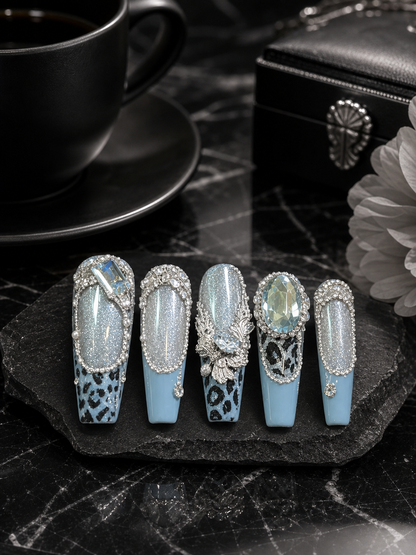 Azure Noir Opulence | LUMlix Haute Nail
