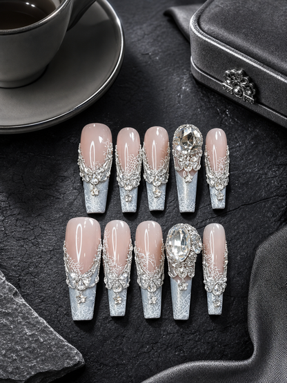 Celestial Lace Opulence | LUMlix Haute Nail