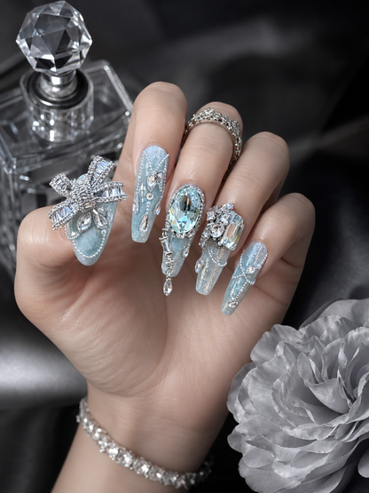 Celestial Silver Butterfly | LUMlix Haute Nail