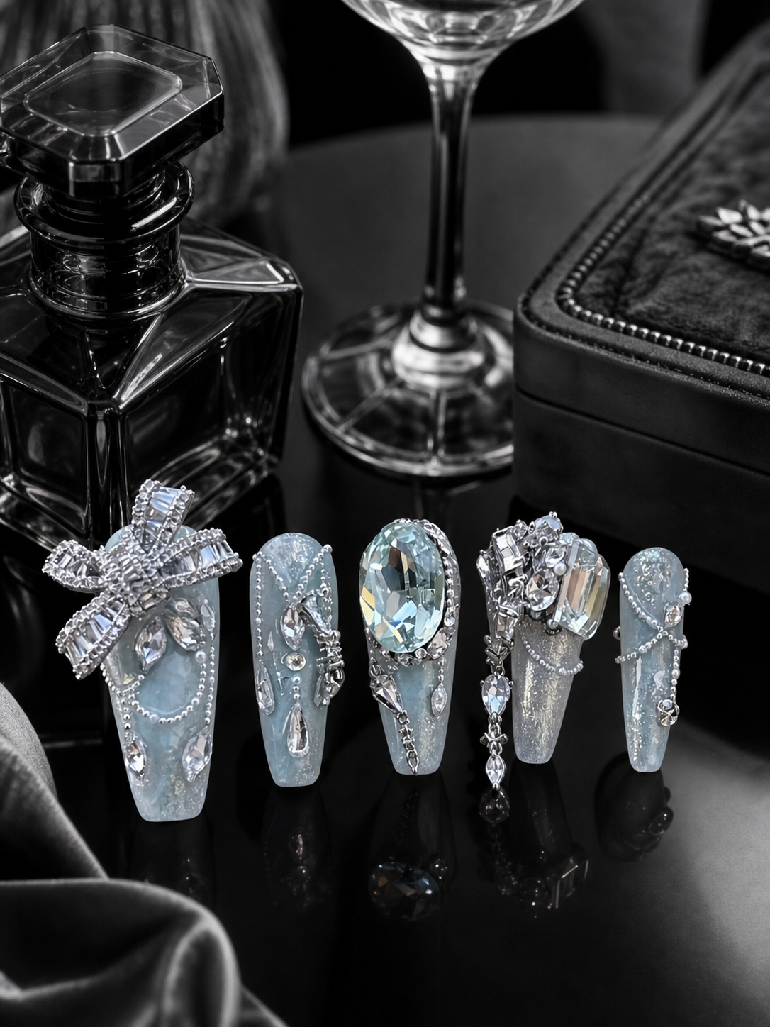 Celestial Silver Butterfly | LUMlix Haute Nail