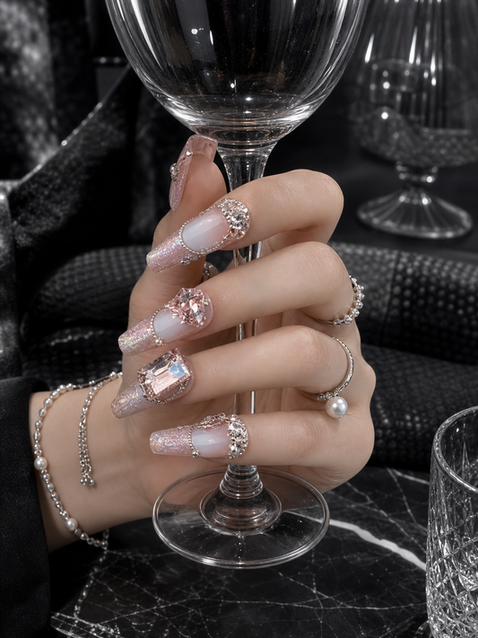 Rose Quartz Reverie | LUMlix Haute Nail