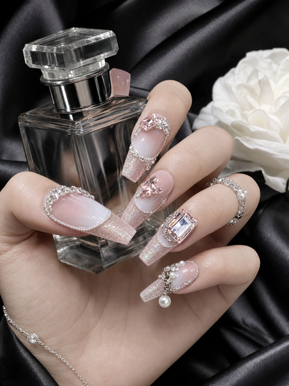 Rose Quartz Reverie | LUMlix Haute Nail