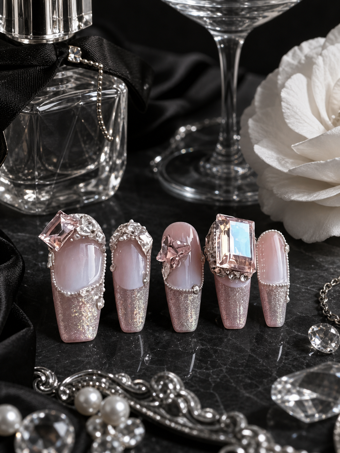 Rose Quartz Reverie | LUMlix Haute Nail