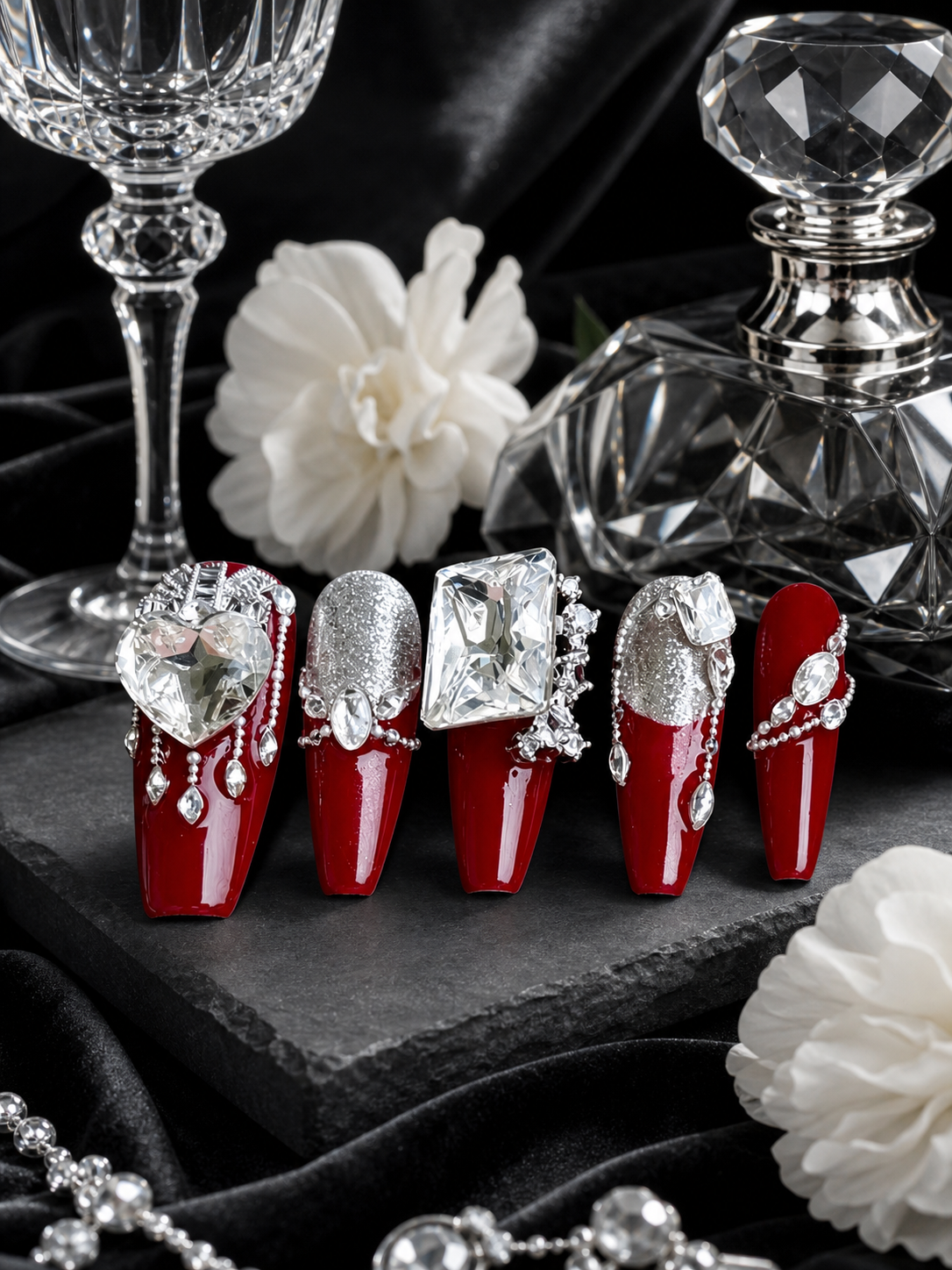 Crimson Sovereign's Oath | LUMlix Haute Nail