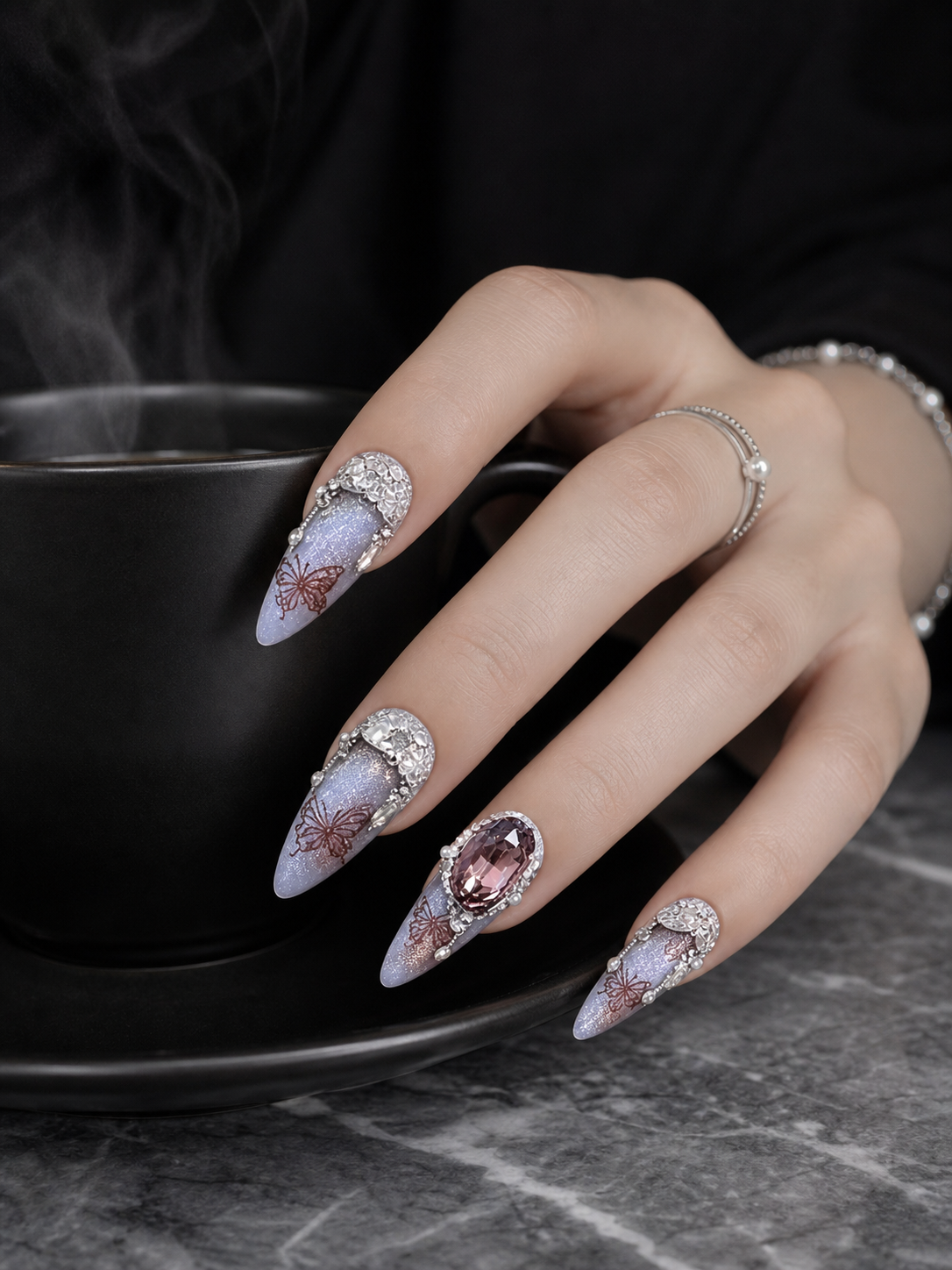 Celestial Amethyst Reverie | LUMlix Haute Nail