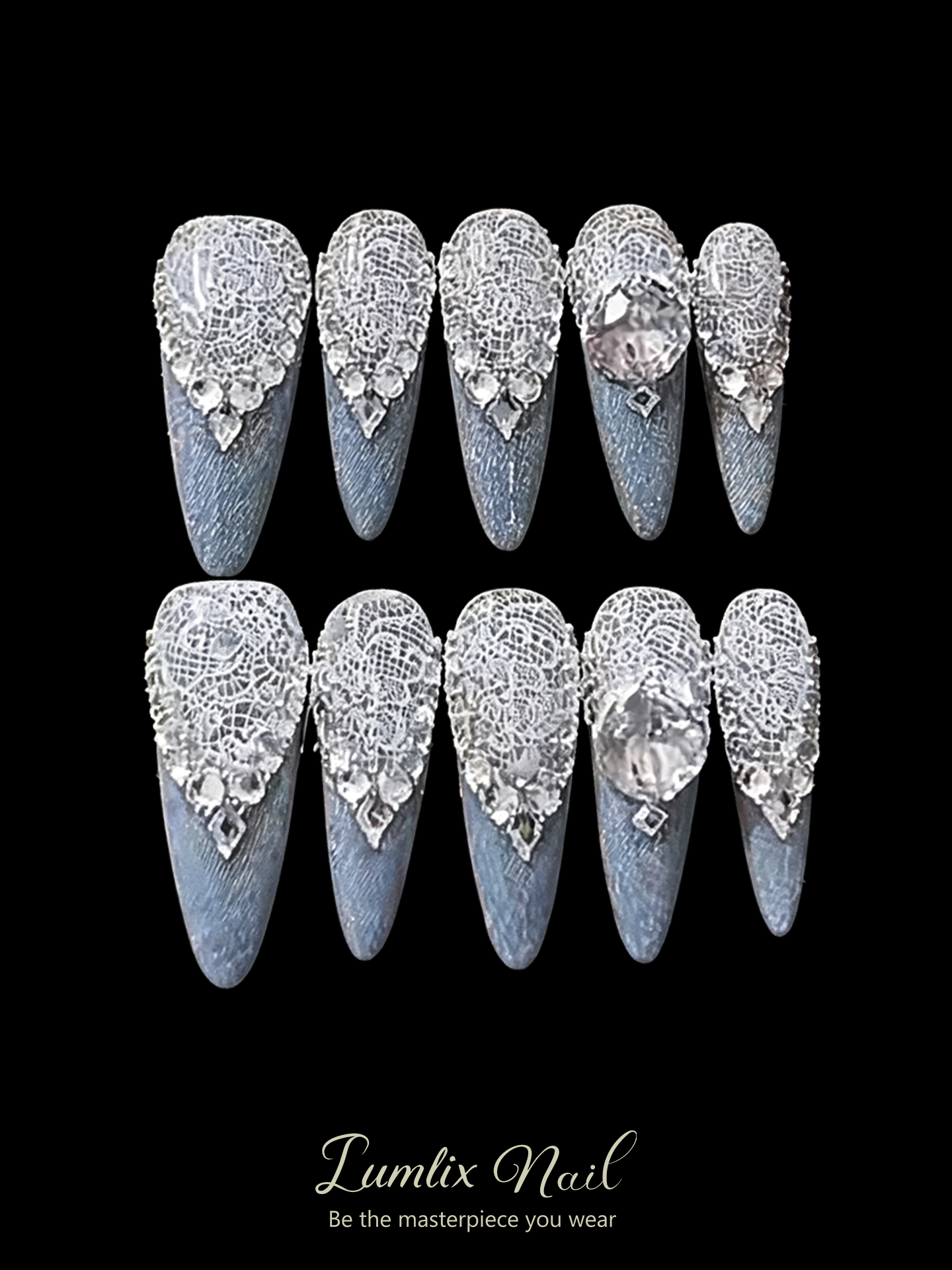Celestial Lace Nocturne | LUMlix Haute Nail