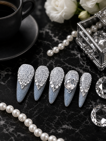 Celestial Lace Nocturne | LUMlix Haute Nail