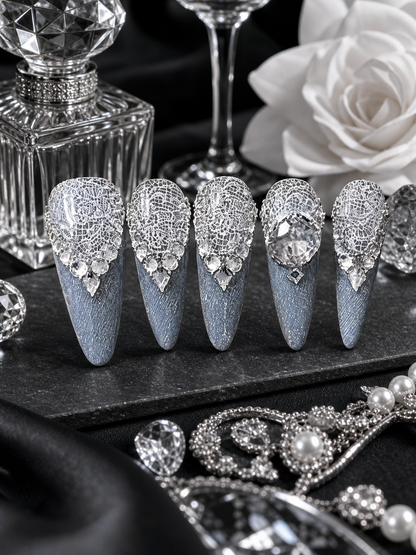Celestial Lace Nocturne | LUMlix Haute Nail
