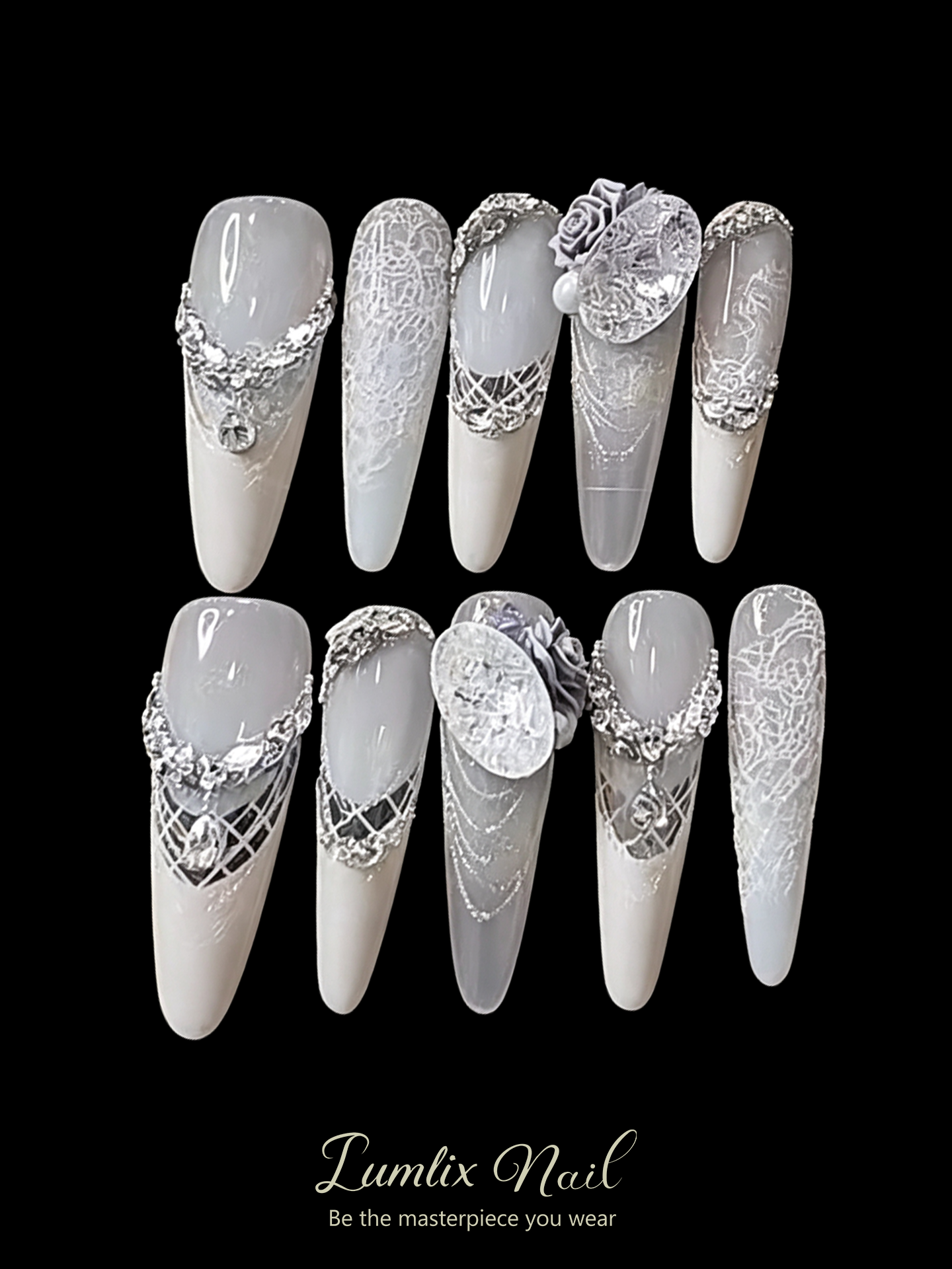 Lace & Lumière | LUMlix Haute Nail