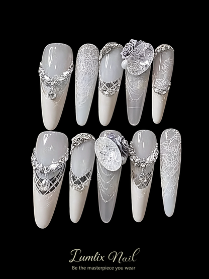 Lace & Lumière | LUMlix Haute Nail