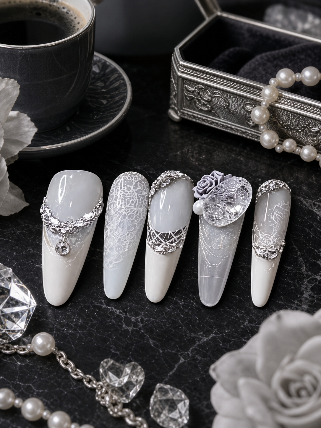 Lace & Lumière | LUMlix Haute Nail