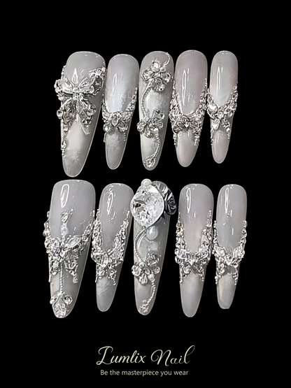Celestial Silver Lining | LUMlix Haute Nail