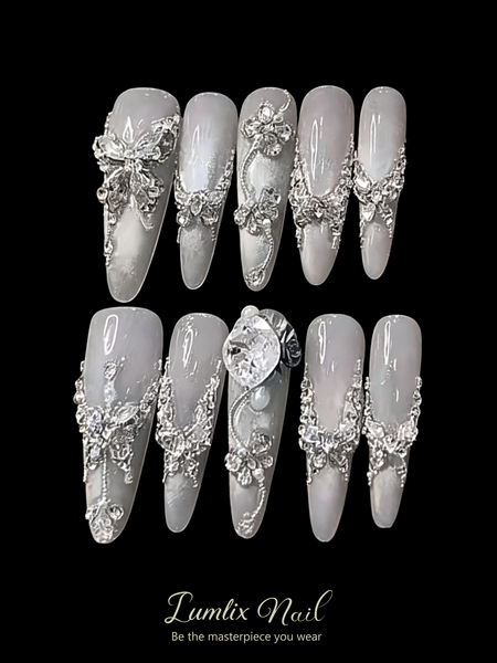 Celestial Silver Lining | LUMlix Haute Nail
