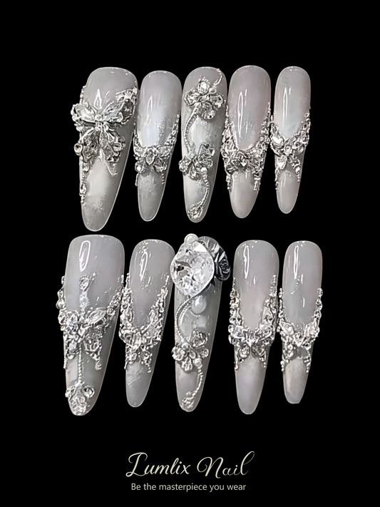 Celestial Silver Lining | LUMlix Haute Nail