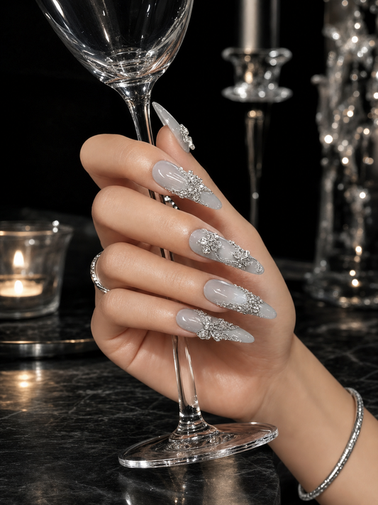 Celestial Silver Lining | LUMlix Haute Nail