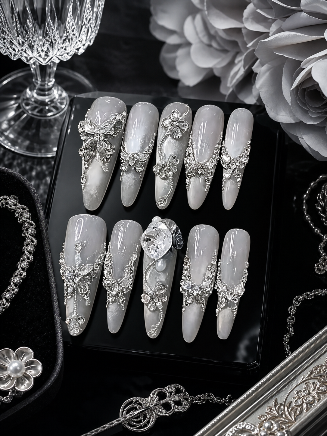 Celestial Silver Lining | LUMlix Haute Nail