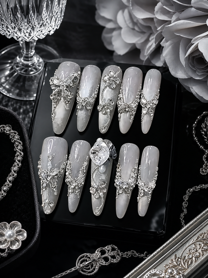 Celestial Silver Lining | LUMlix Haute Nail