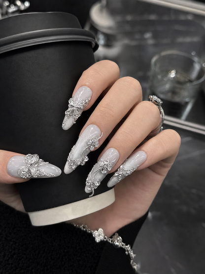 Celestial Silver Lining | LUMlix Haute Nail