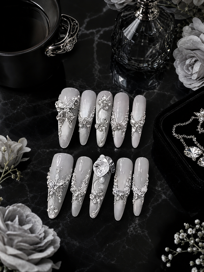 Celestial Silver Lining | LUMlix Haute Nail