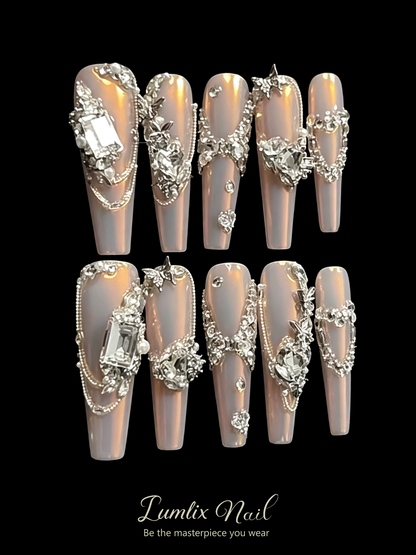 Celestial Silver Lining | LUMlix Haute Nail