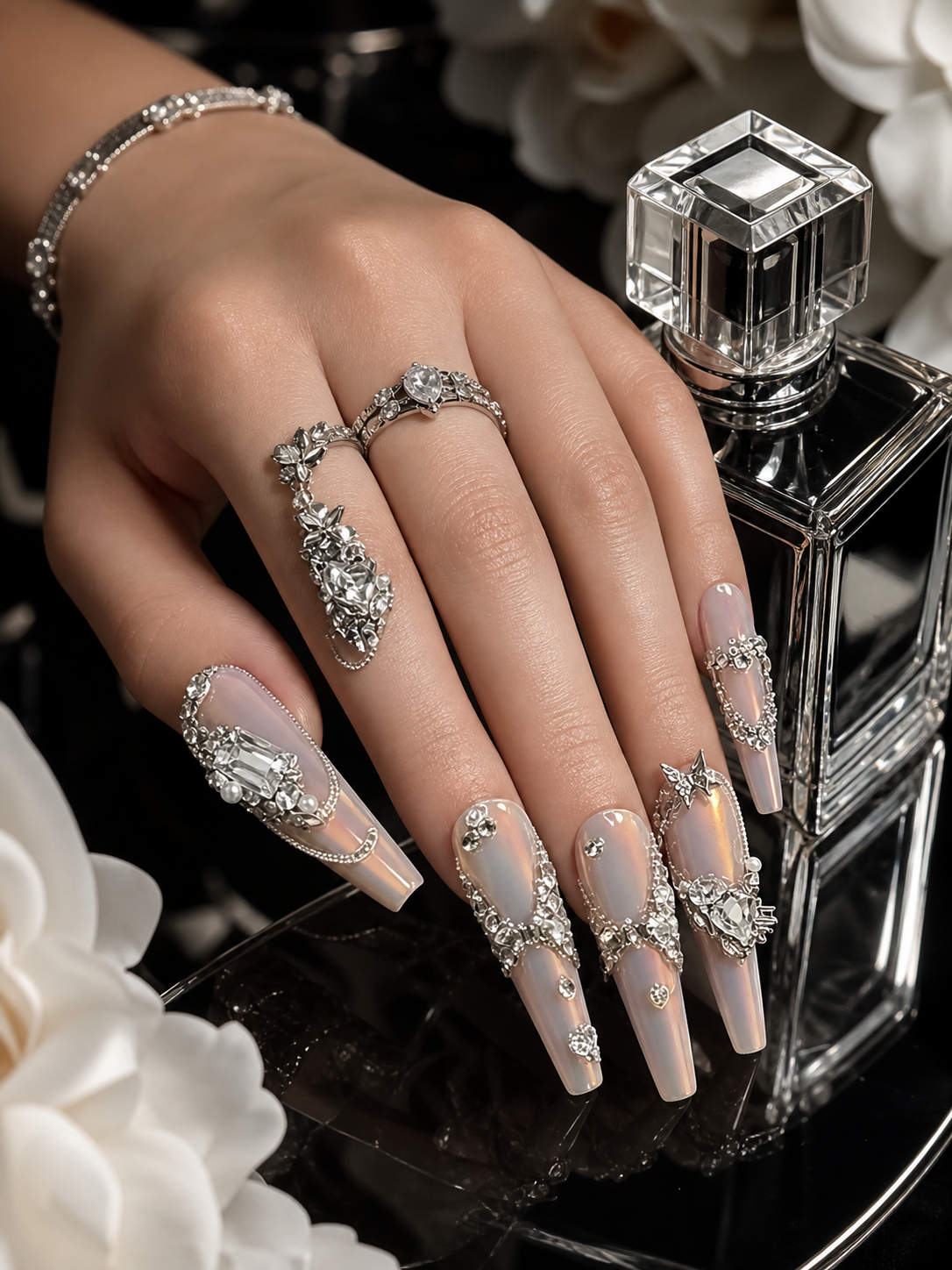 Celestial Silver Lining | LUMlix Haute Nail