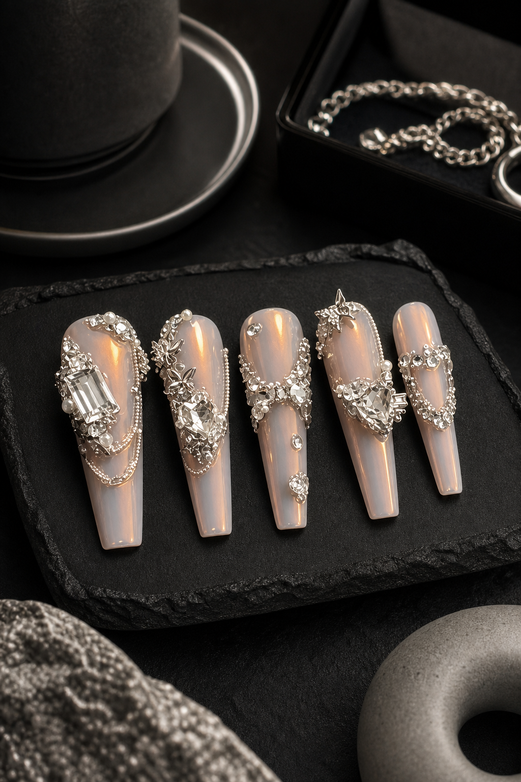 Celestial Silver Lining | LUMlix Haute Nail