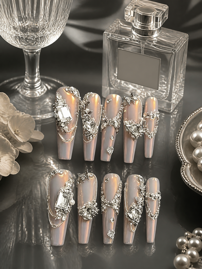 Celestial Silver Lining | LUMlix Haute Nail