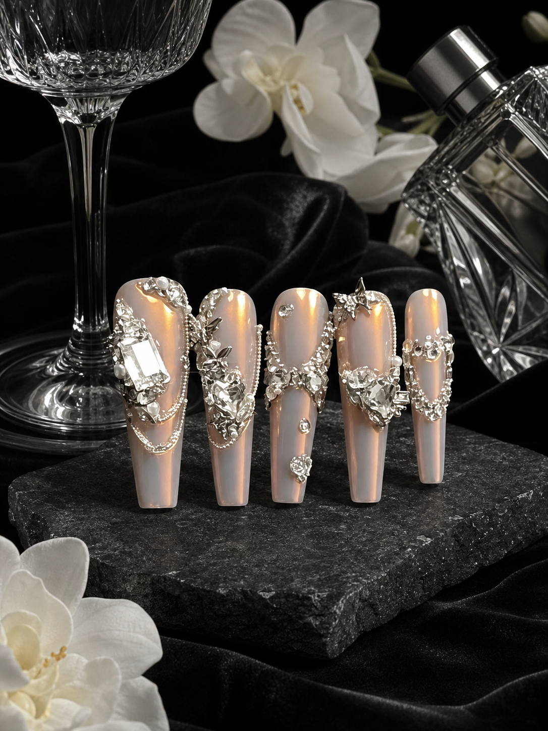 Celestial Silver Lining | LUMlix Haute Nail
