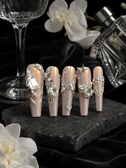 Celestial Silver Lining | LUMlix Haute Nail