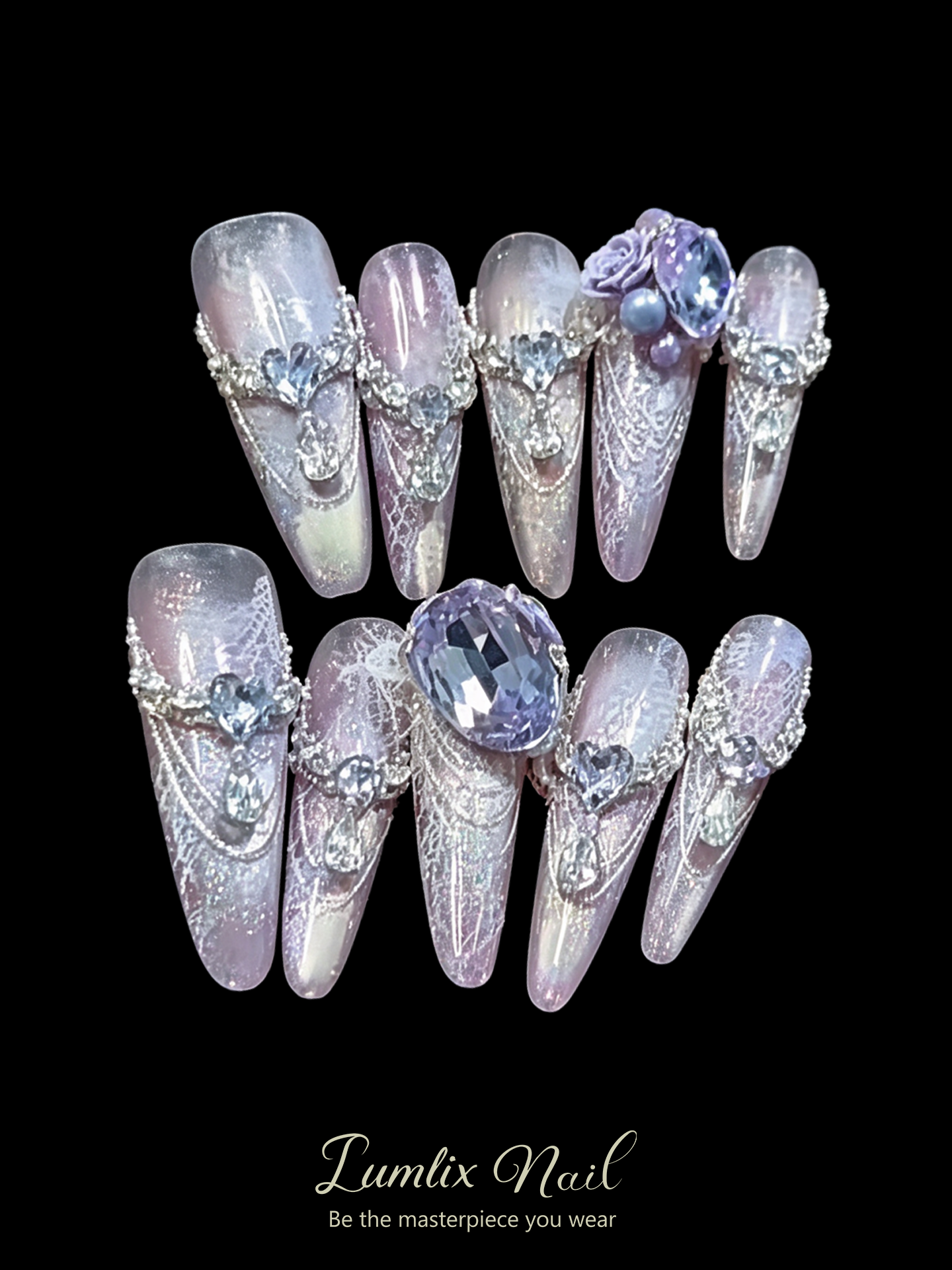 Violet Nebula Reverie | LUMlix Haute Nail