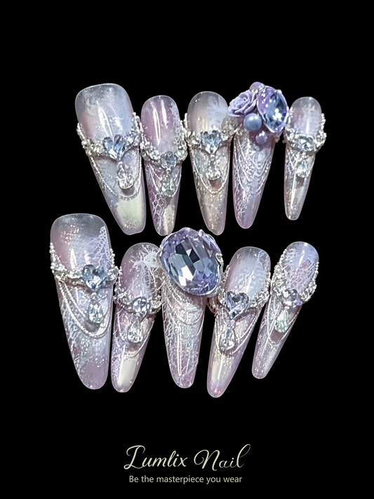 Violet Nebula Reverie | LUMlix Haute Nail
